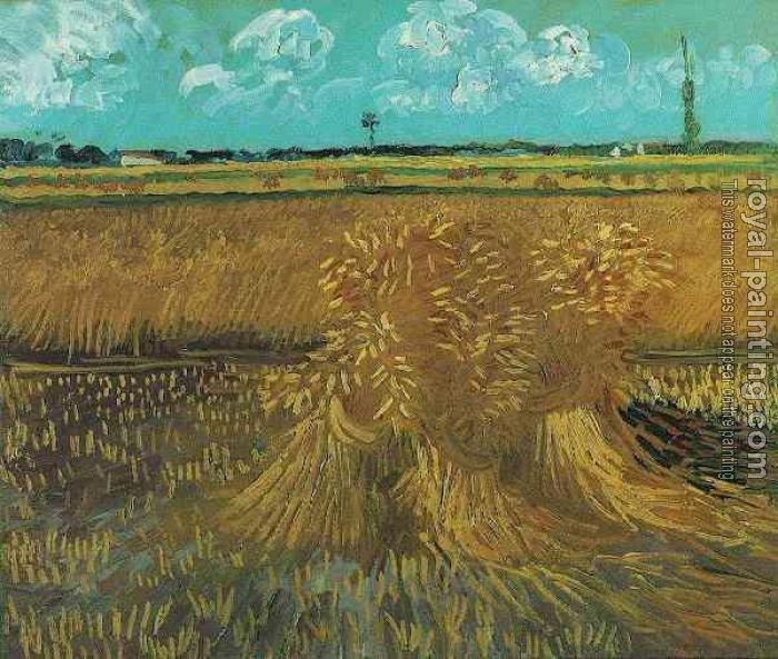 Vincent Van Gogh : Wheat Field with Sheaves II